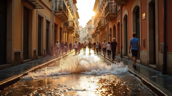 Quand une canalisation lâche un dimanche soir à Nice