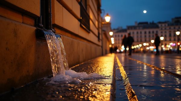 Quand une canalisation lâche un dimanche soir à Nice